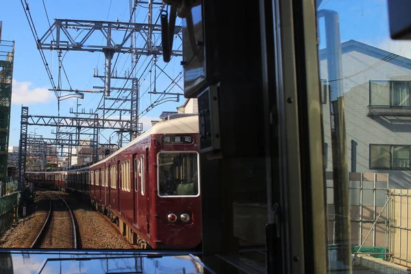 Japonya tren denetleyicisi ön iç — Stok fotoğraf