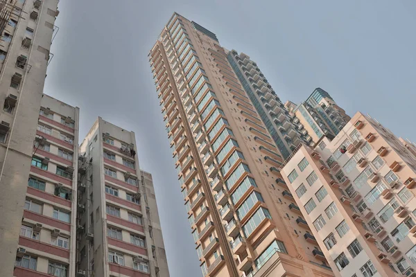 Luksusowy apartamentowiec w Tai Kok Tsui — Zdjęcie stockowe