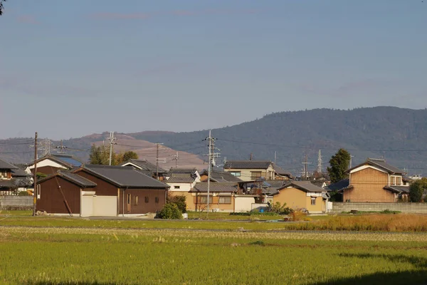 Het uitzicht op de stad van Nara op moment van de dag — Stockfoto