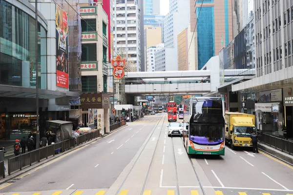 Tram manieren is een tram in Hong Kong, — Stockfoto