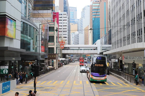 Tram manieren is een tram in Hong Kong, — Stockfoto