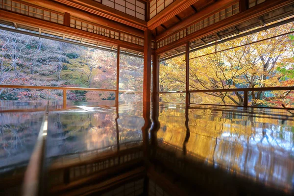 La feuille teinte en coloré. Ruriko in, Kyoto, Japon , — Photo