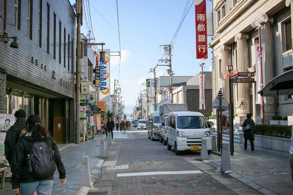 A vista da cidade de Nara na hora do dia — Fotografia de Stock