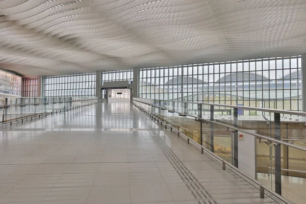 A Midfield Concourse at HK international Airport. Royalty Free Stock Photos