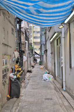Sham Shui Po dar sokak şekilde