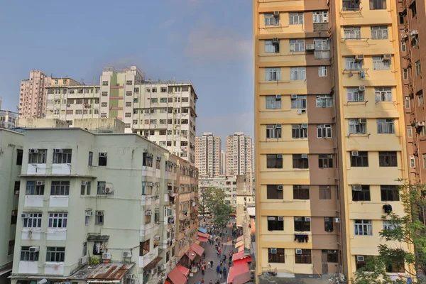 Une vieille maison de Tong lau au hong kong — Photo