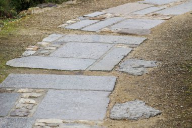 Seiryuden Japon eski Tapınağı'nda bir zen Bahçesi  