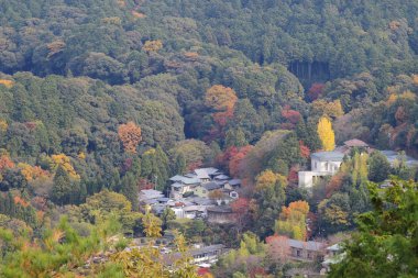bir Seiryuden Japon eski tapınak görünümünü Kyoto