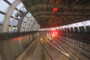 Tren tüneli ılımlı Hareket Bulanıklığı ile taşıma