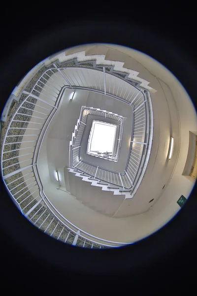 En spiral trappan av betong på hk — Stockfoto