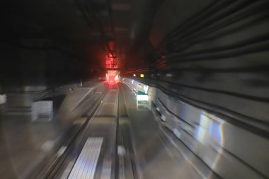 Tren tüneli ılımlı Hareket Bulanıklığı ile taşıma