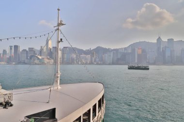 Victoria Harbour gün zamanla bir manzarası