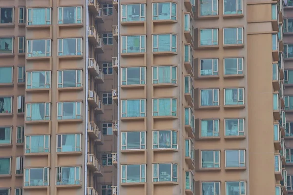 Wohngebäude hong kong der Tageszeit — Stockfoto