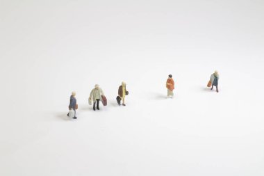 kalkış için bekleyen Bagaj ile seyahat rakamlar 