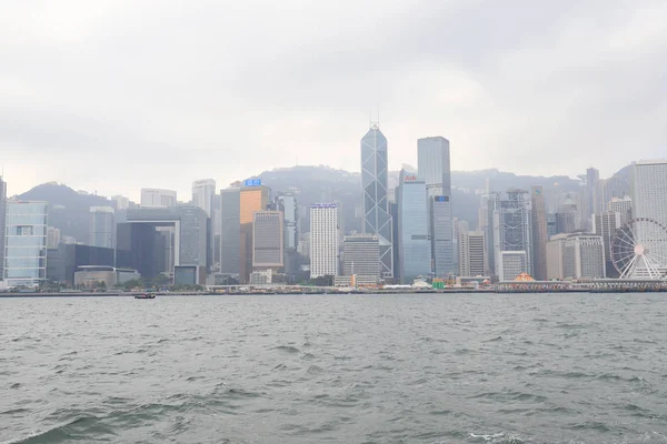 Cityscape Victoria Bay Hong Kong, Çin. — Stok fotoğraf