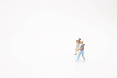 karate kung-fu kick kullanarak mücadele bir rakam.