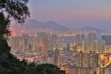 Beacon hill Hong Kong'dan Kowloon Yarımadası