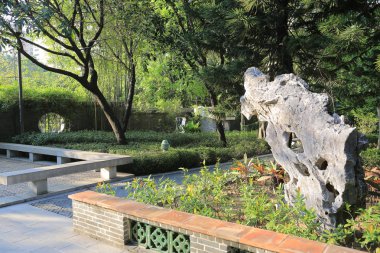 oryantal Çince Bahçe ve göl Laichikok hükümet Park, H