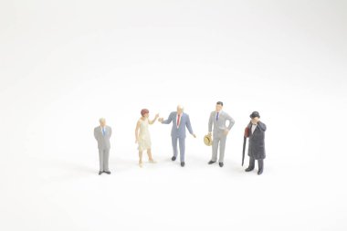 Sahne Alanı'ndaki bir mini busines insanlar