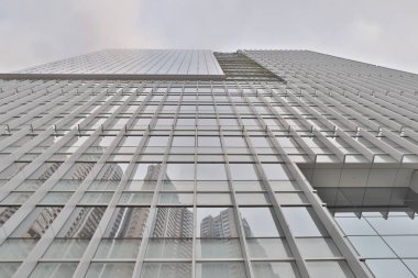 Gökdelen Hong Kong şehir merkezinde. Yakın çekim