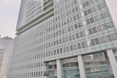 Gökdelen Hong Kong şehir merkezinde. Yakın çekim