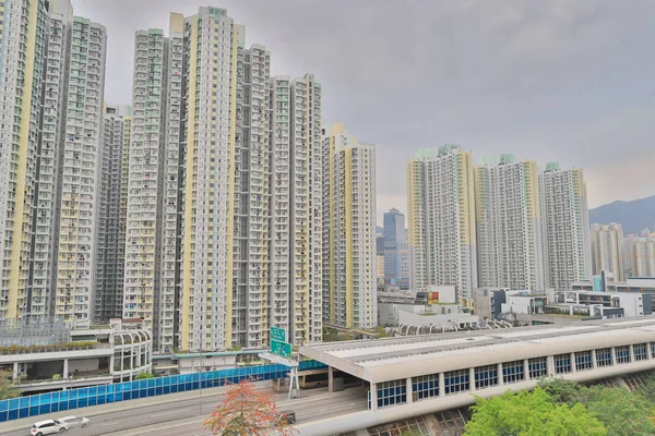 Uma casa pública em Hong Kong no lado kowloon — Fotografia de Stock