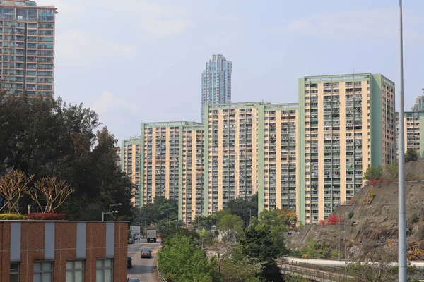 Ein öffentliches Haus im oi man estate, hk — Stockfoto