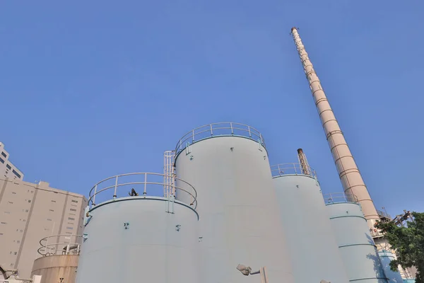 Industria del petróleo y el gas en Nam Wan Kok Tsing Yi — Foto de Stock