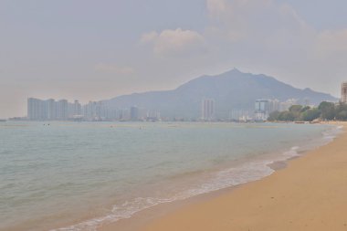 Castle Peak Bay kafeterya plaj manzarası