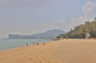 Castle Peak Bay kafeterya plaj manzarası