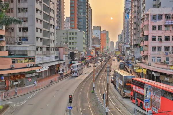 The Castle Peak Road at Yuen Long — Stock Photo, Image