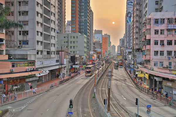 The Castle Peak Road at Yuen Long — Stock Photo, Image