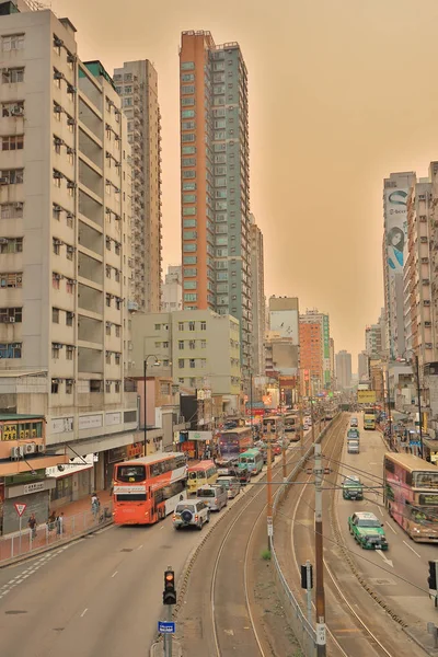 The Castle Peak Road at Yuen Long — Stock Photo, Image