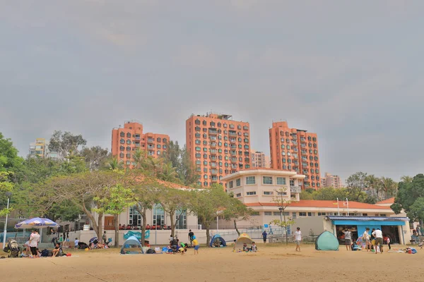 The sunny day at Golden beach in Tuen Mun. — Stock Photo, Image