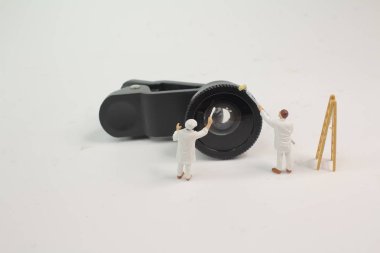 bir mini Yani mini lens temizleme