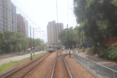 LRT treninin hafif raylı transit.