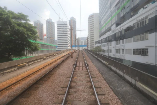 A light rail transit in Tuen Mun hk — Stock Photo, Image