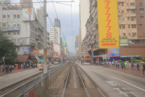 香港地铁轻轨。小红区 — 图库照片