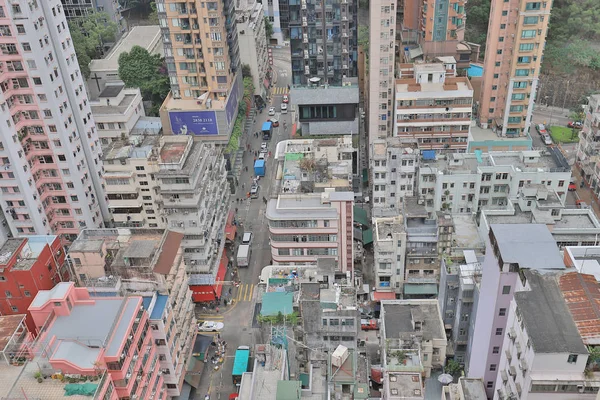 Een residentieel gebouw gebied bij Sai Wan-Ho — Stockfoto