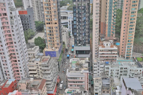 Een residentieel gebouw gebied bij Sai Wan-Ho — Stockfoto