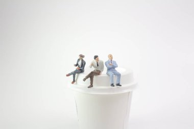 eski iş mini figür oturan yakından