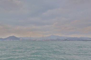 Sahil görünümü west kowloon Belcher Bay Park