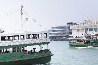 bir Hong Kong Star Ferry Pier feribot için