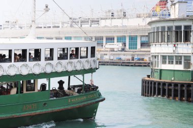bir Hong Kong Star Ferry Pier feribot için