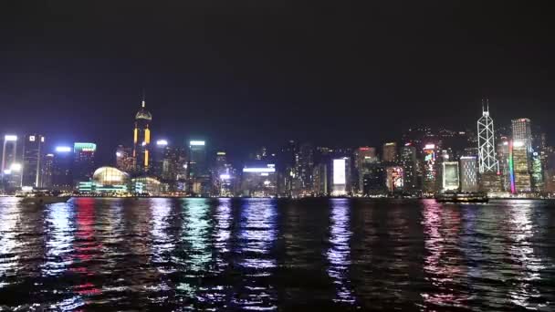 Tsim Sha Tsui Illuminazione Natalizia — Video Stock