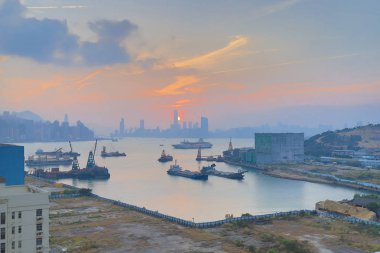 Yau Tong görüldüğü gibi yüksek doğmak apartman blokları