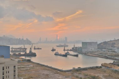 Yau Tong görüldüğü gibi bir yüksek doğmak apartman blokları