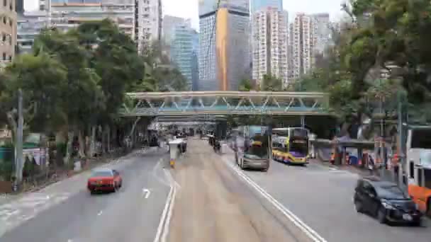 Système Tramway Dans Monde Fonctionnent Avec Des Doubles Étages — Video