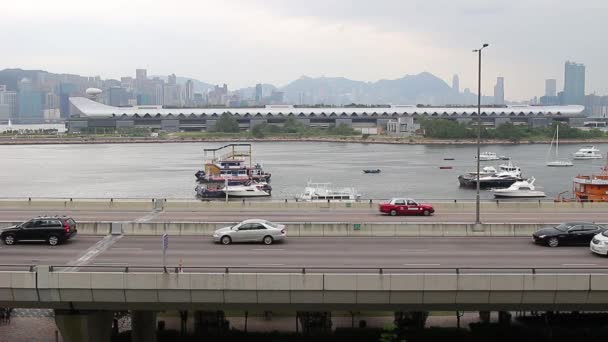 Μια Παράκαμψη Kwun Tong Αυτοκινητόδρομο Στο Χονγκ Κονγκ — Αρχείο Βίντεο