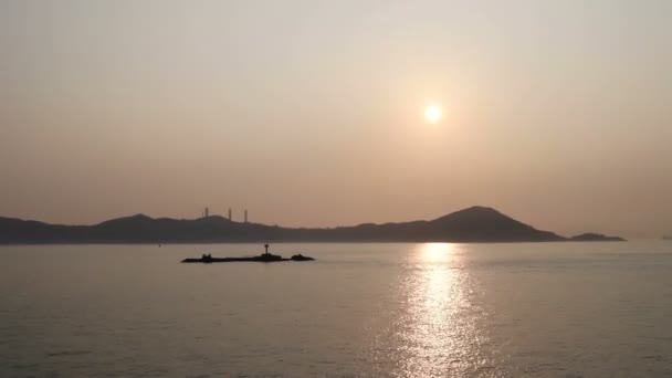 Canal Del Este Lamma Isla Lamma Hong Kong — Vídeos de Stock